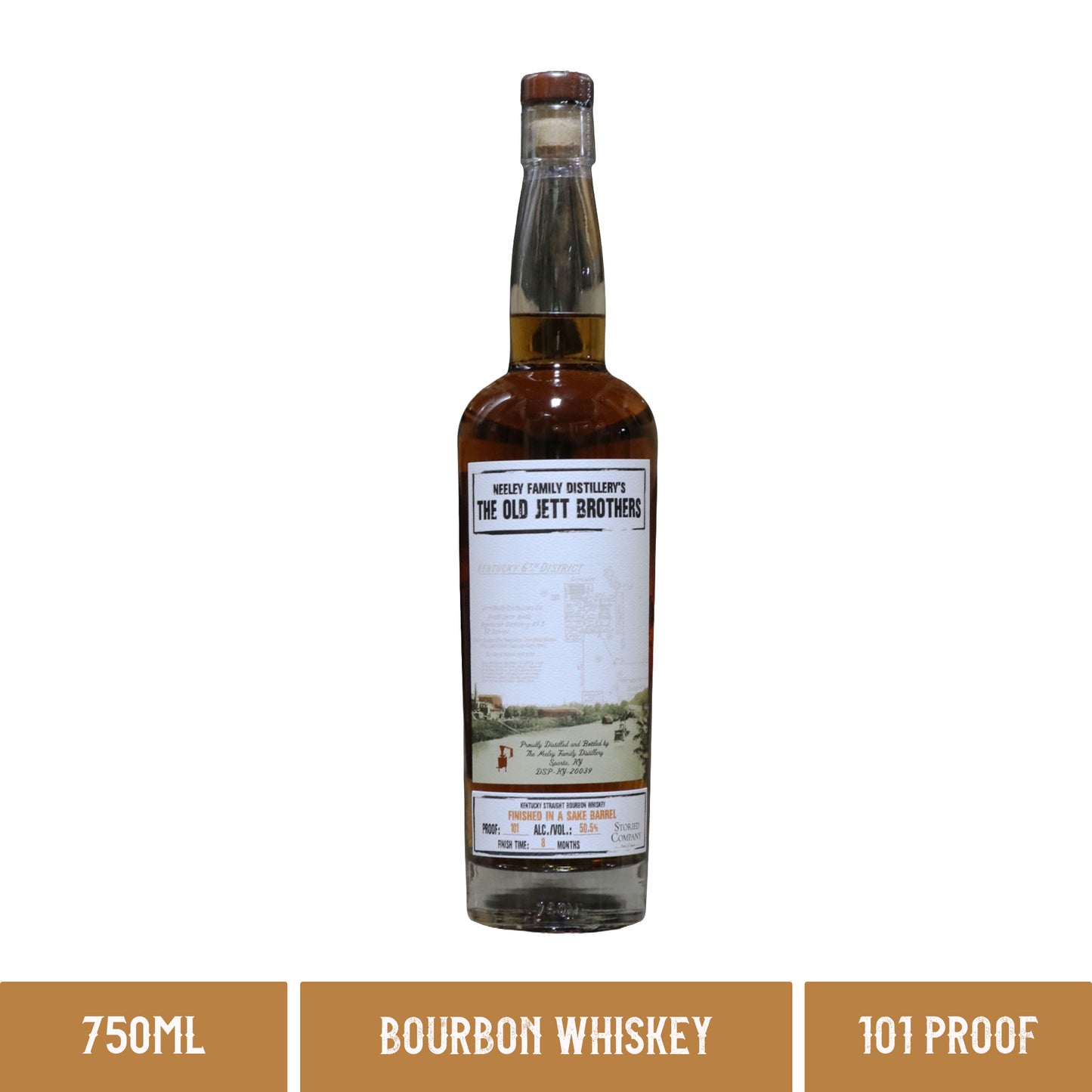 Old Jett Brothers Sake Barrel Finish Bourbon 101 Proof (750ml)