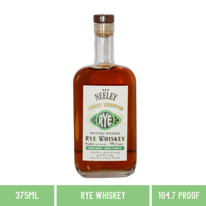 R.D.R. Neeley Sweet Thumped Rye Whiskey Single Barrel 104.7 Proof (375ml)