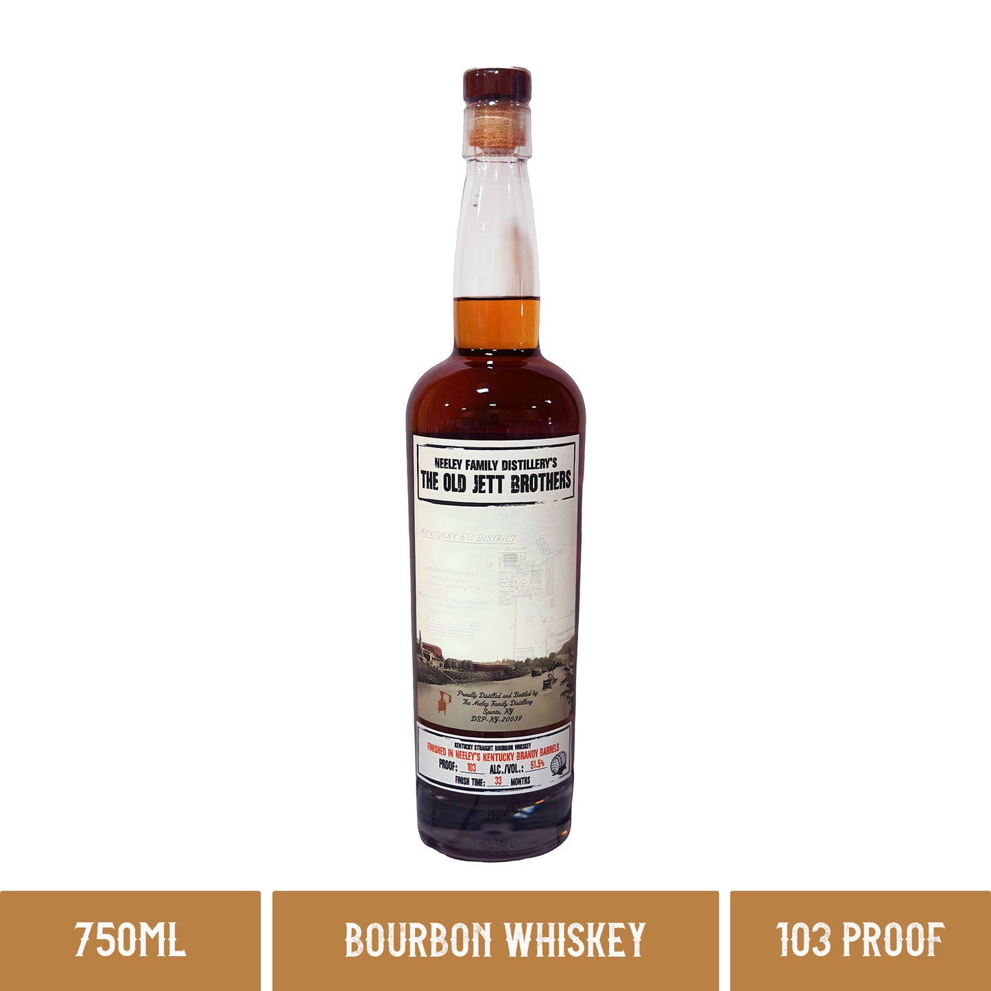 The Old Jett Brothers Brandy Finish 103 Proof (750ml) Neeley